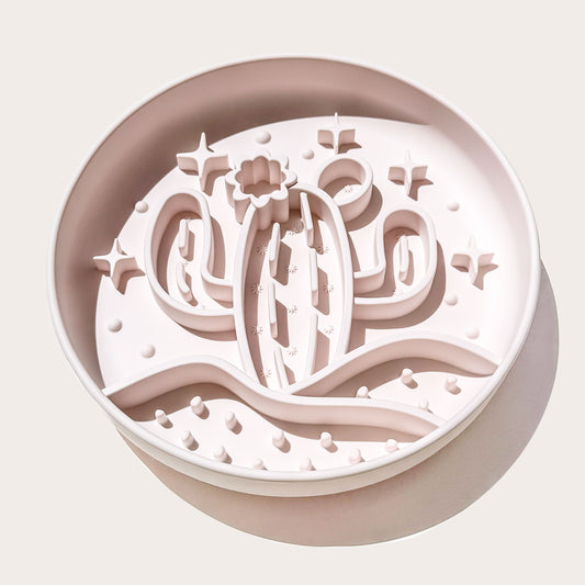Slow Feeder + Activity Bowl | Boho Beige