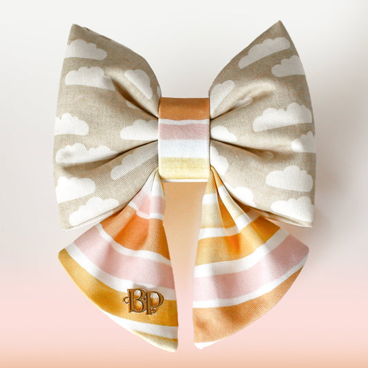 Sailor Bow Tan | Clouds in Sunset | NEW!