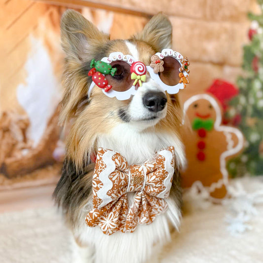 Sailor Bow Brown Scallop Ric Rac | GINGERBREAD