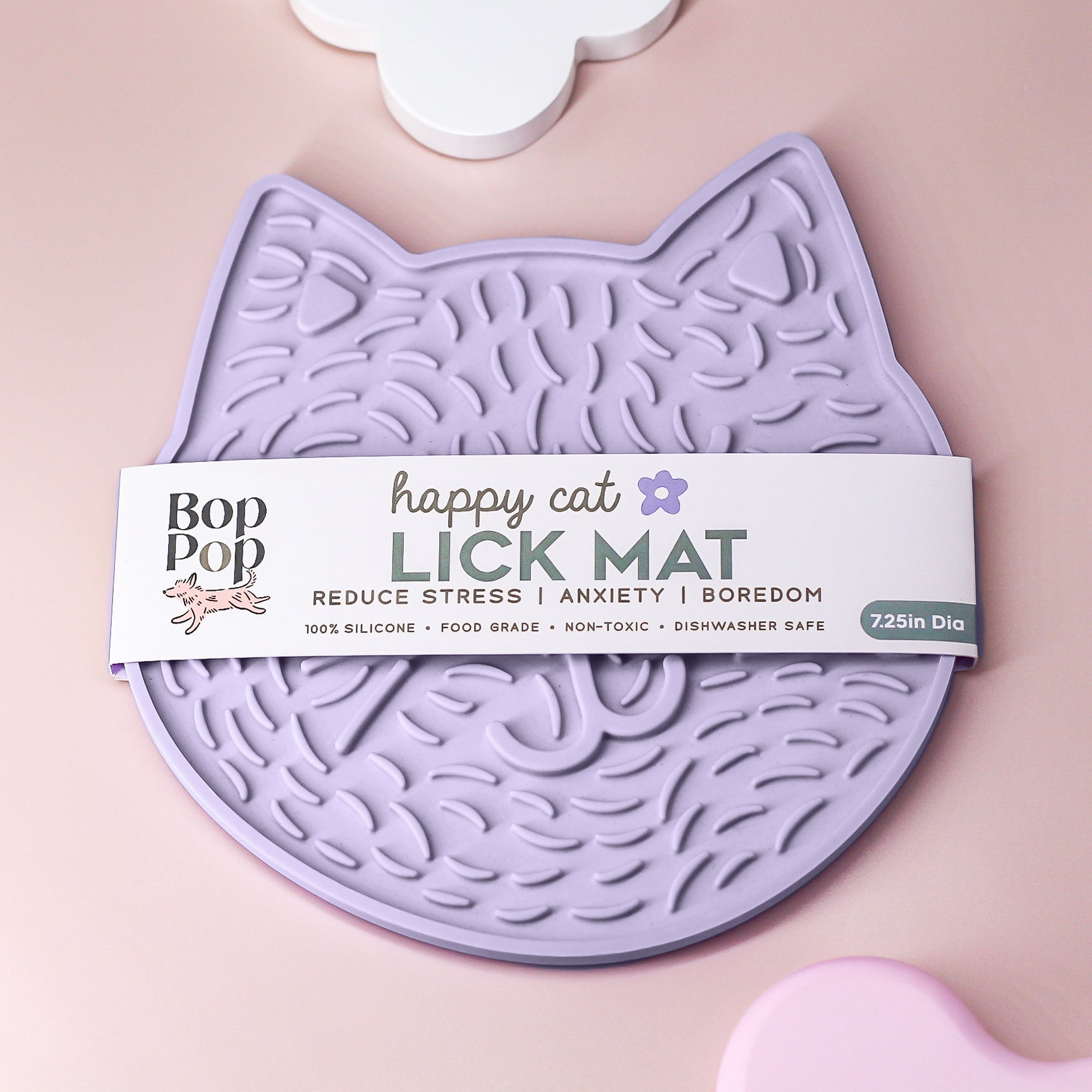 Happy Cat Lick Mat | Lavender – Bop Pop Pets