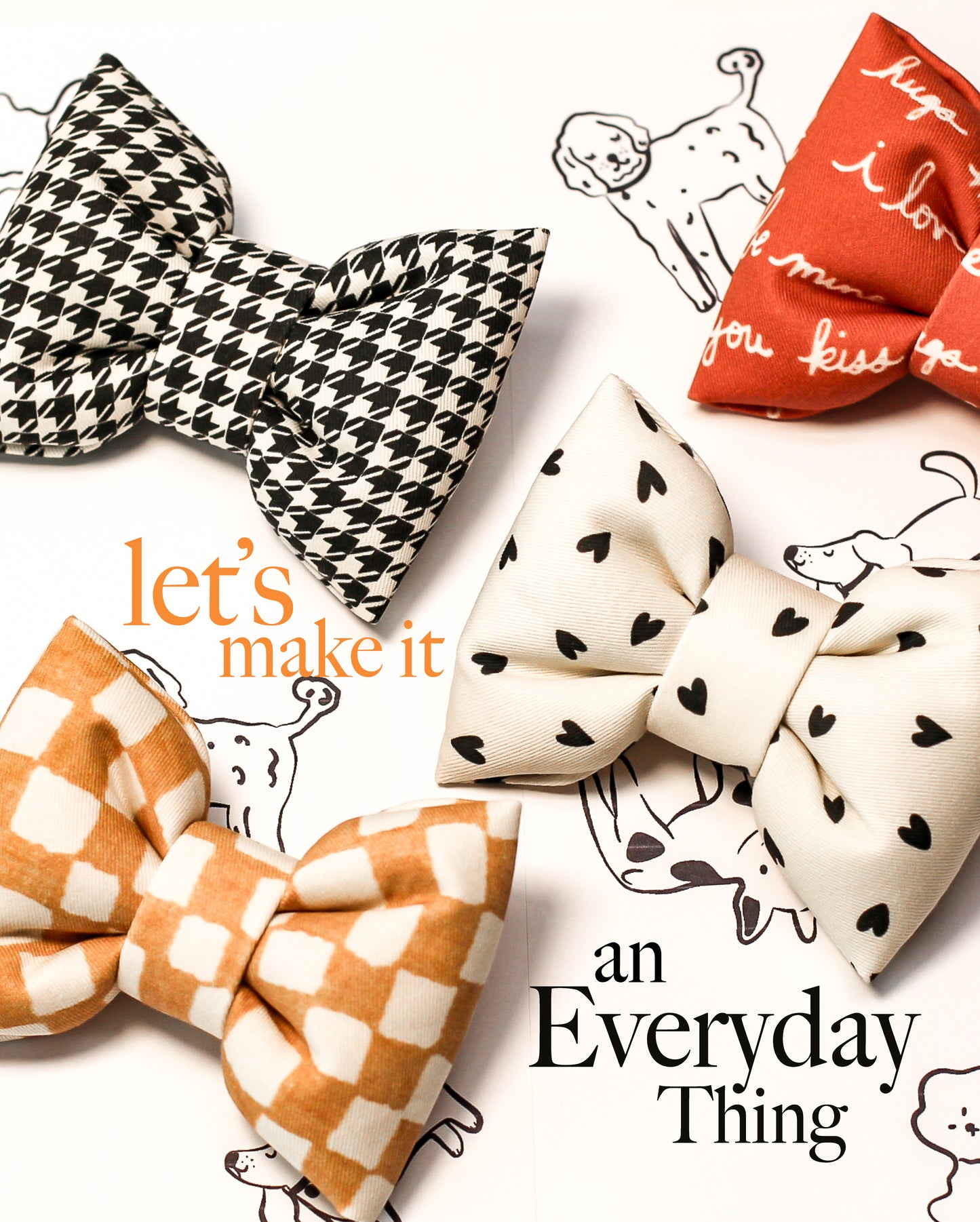 Bow Tie Checkerboard in Latte Brown | Capuppccino