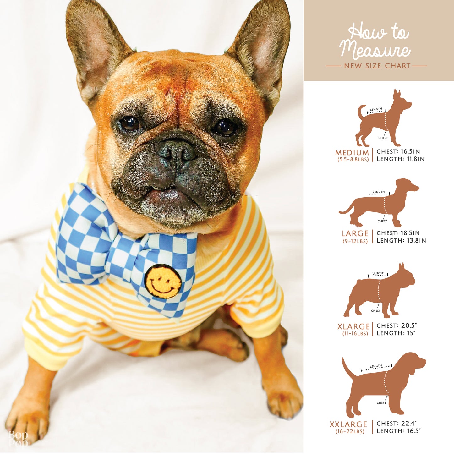 Dog Cat Pajama Pet apparel Smiley face yellow stripe pullover winter clothes