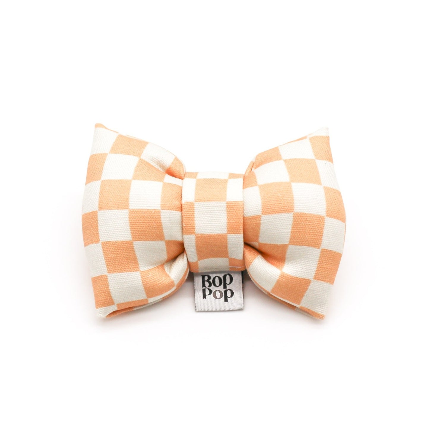 Bow Tie | Peach Checkerboard