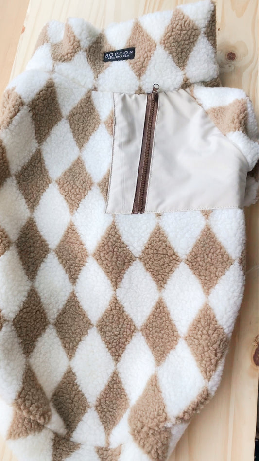 BIG Dog Checkerboard Pullover | Fleece Sherpa