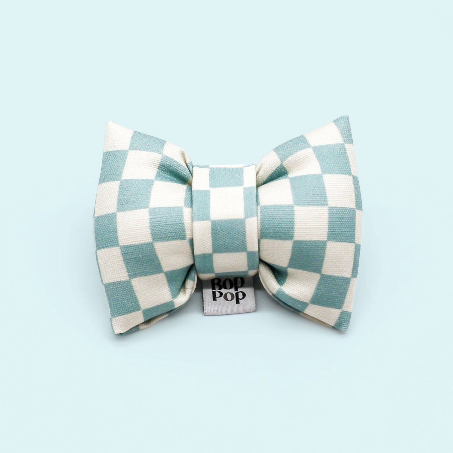 Bow Tie | Aqua Checkerboard