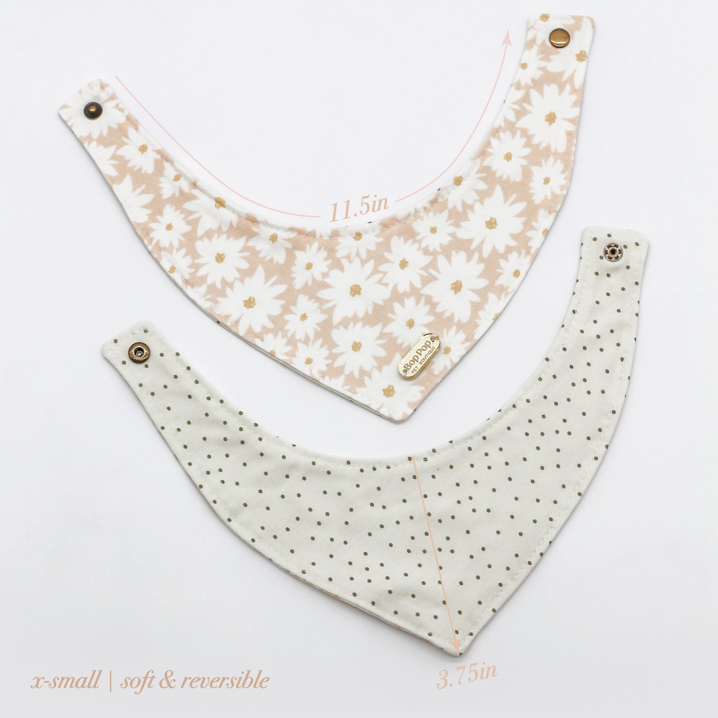 Cozy Bandana | Blooming Daisies (reversible)