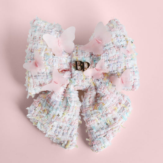 Sailor Bow Tweed Spring Pastel | Butterflies