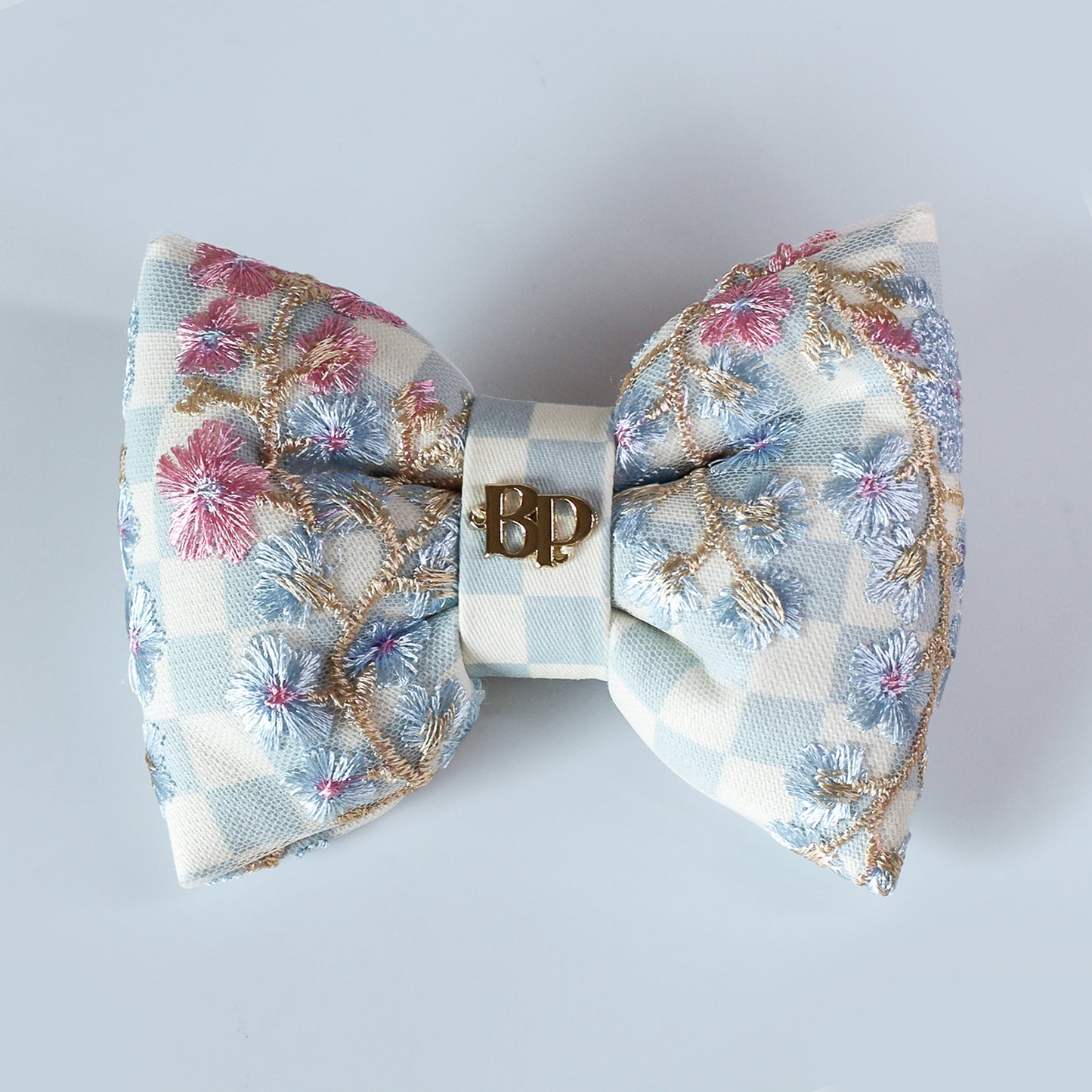 Bow Tie in Blue Checkerboard | CHERRY BLOSSOM