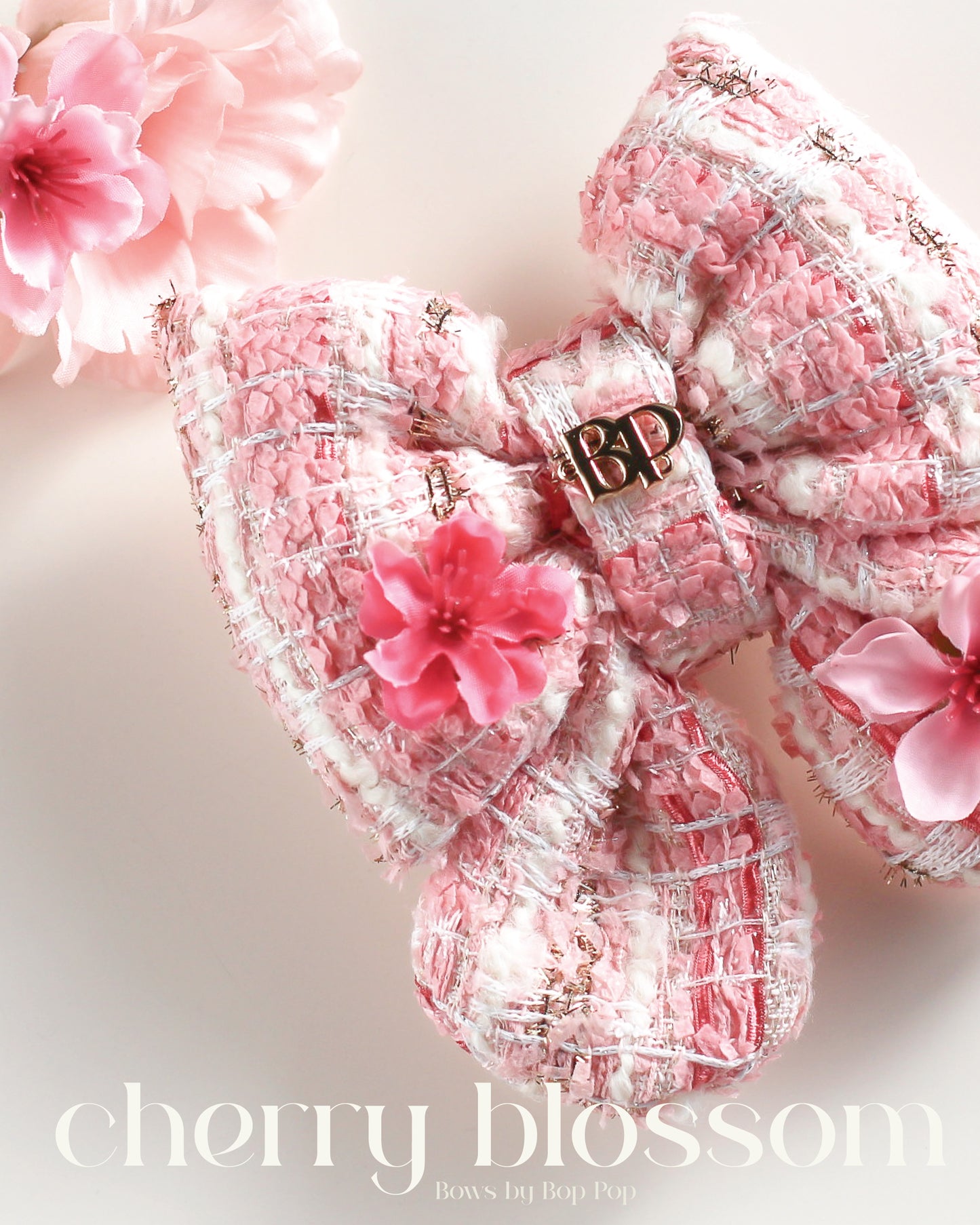 NEW! Sailor Bow Tweed Pink Flower | Cherry Blossom Fest