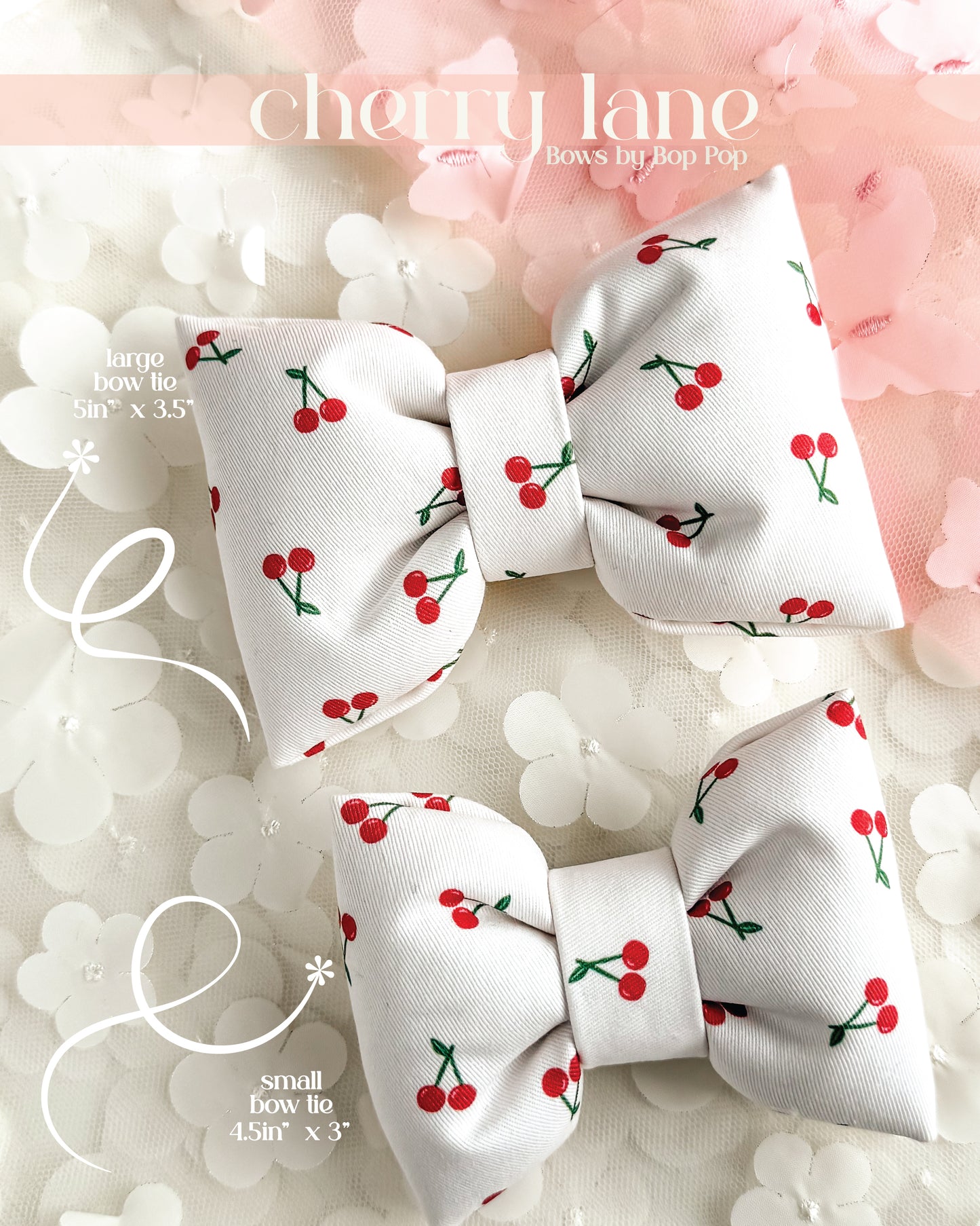 Bow Tie Red White  | CHERRY LANE