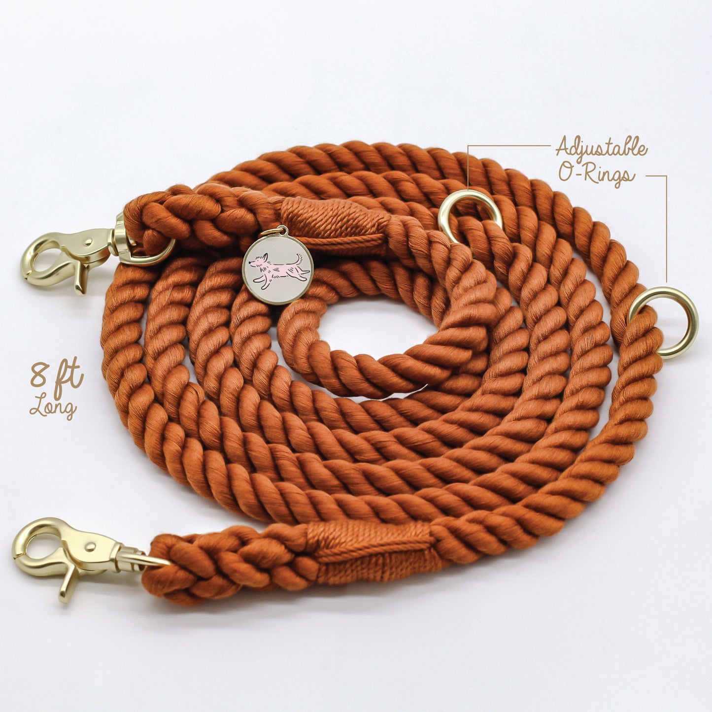 Desert Clay Hands-Free Rope Leash