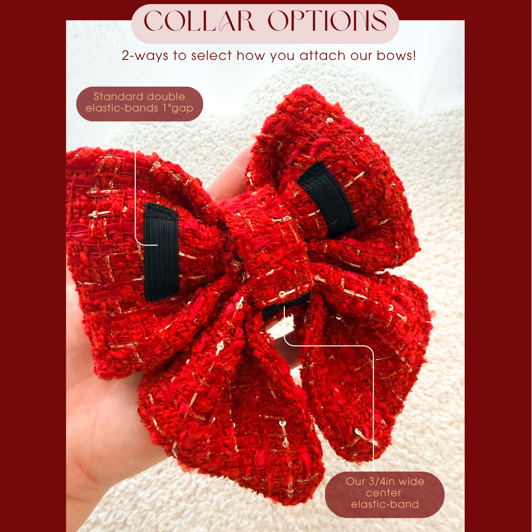 Sailor Bow in Red Plaid | Merry Beary
