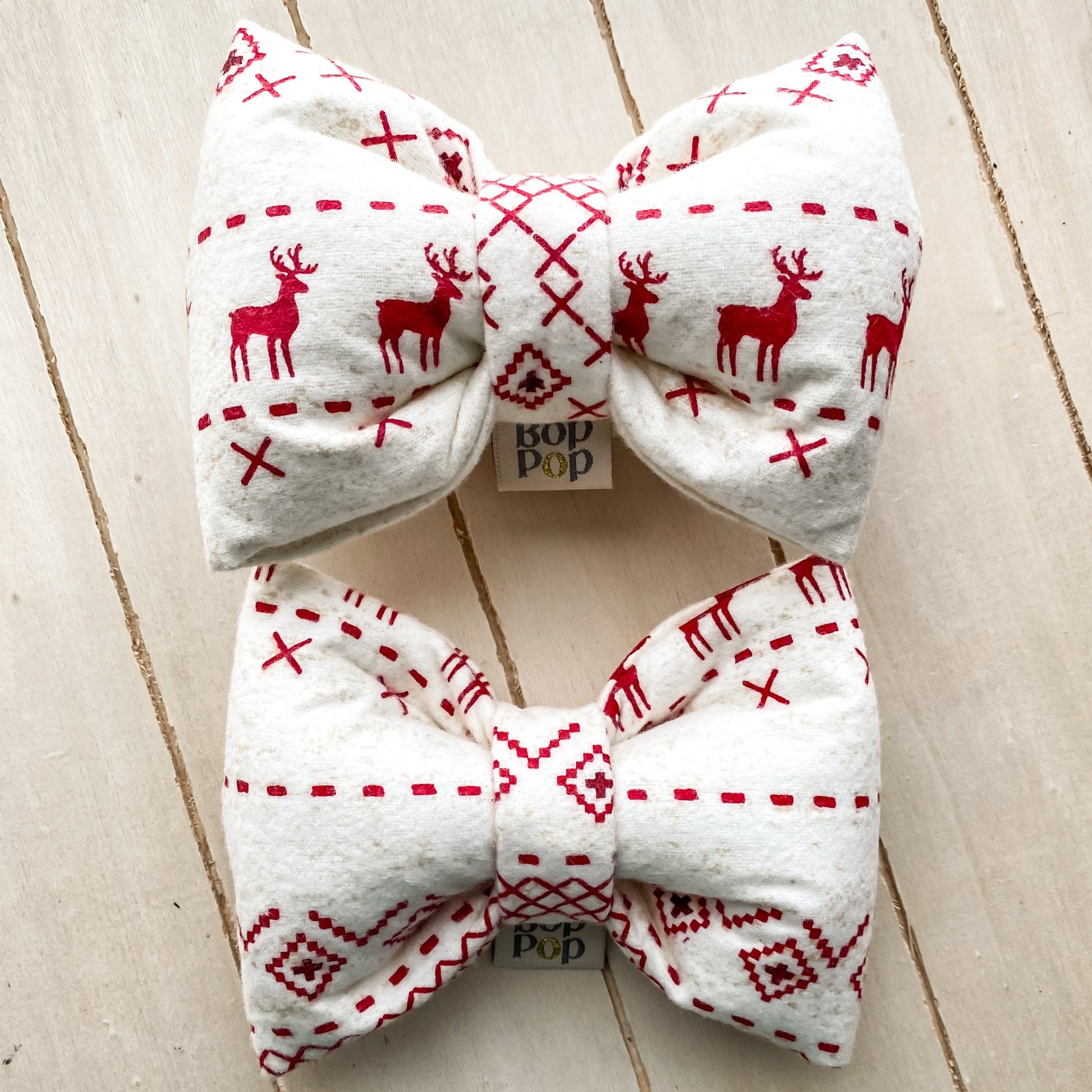 Vintage cabin Sweater reindeer caribou flannel cotton knit style pet dog cat XXL bow tie pet apparel bop pop pets