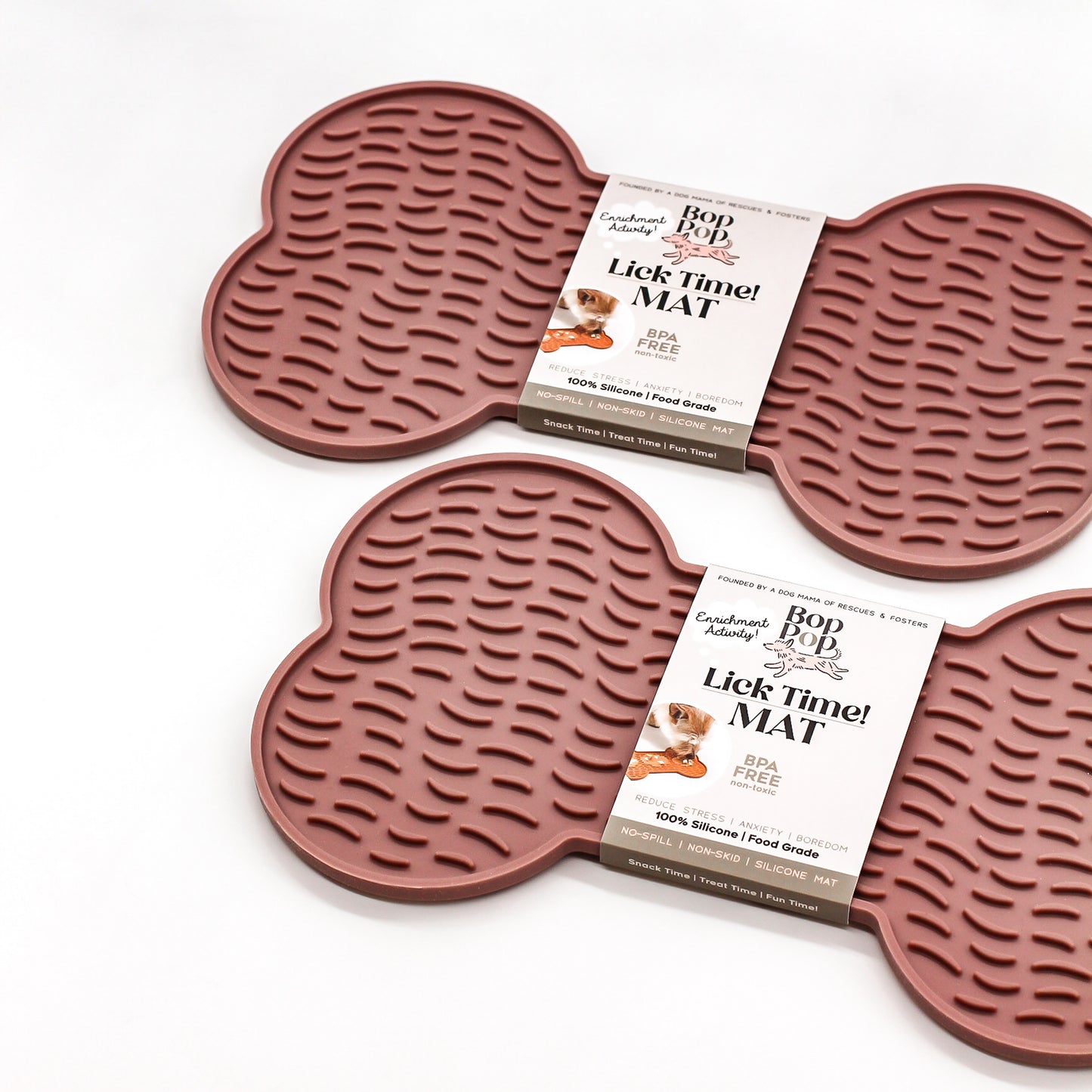 Lick Mat Dogs + Cats 100% Silicone BPA Free | Eggplant