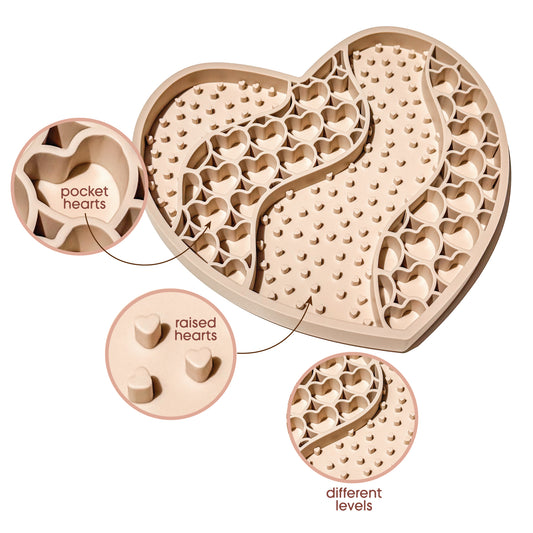 Deluxe Lick Mat Hearts | LATTE
