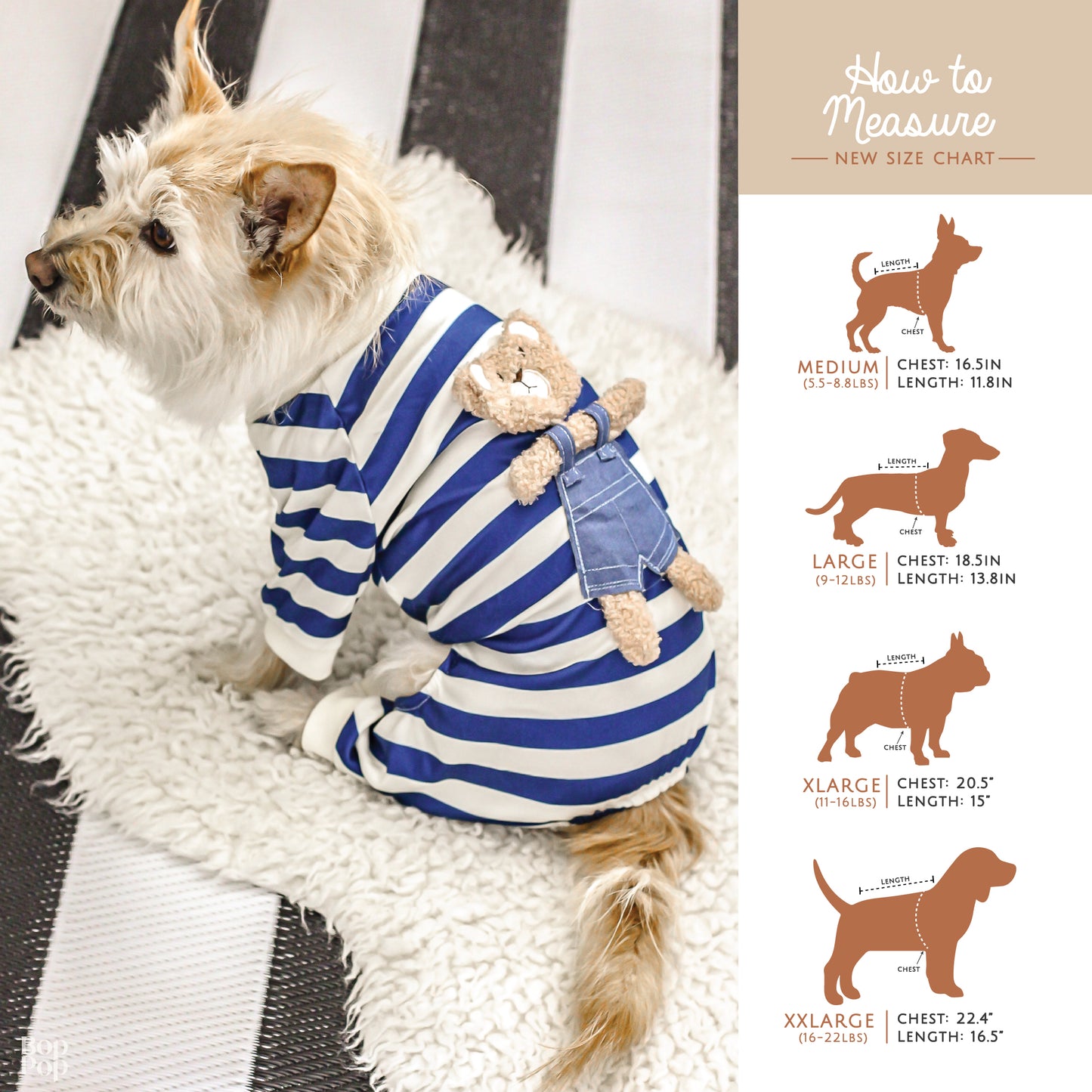 Dog Cat Pajama Pet apparel Teddy bear face blue navy stripe Sherpa fuzzy bear pop up denim pullover winter clothes