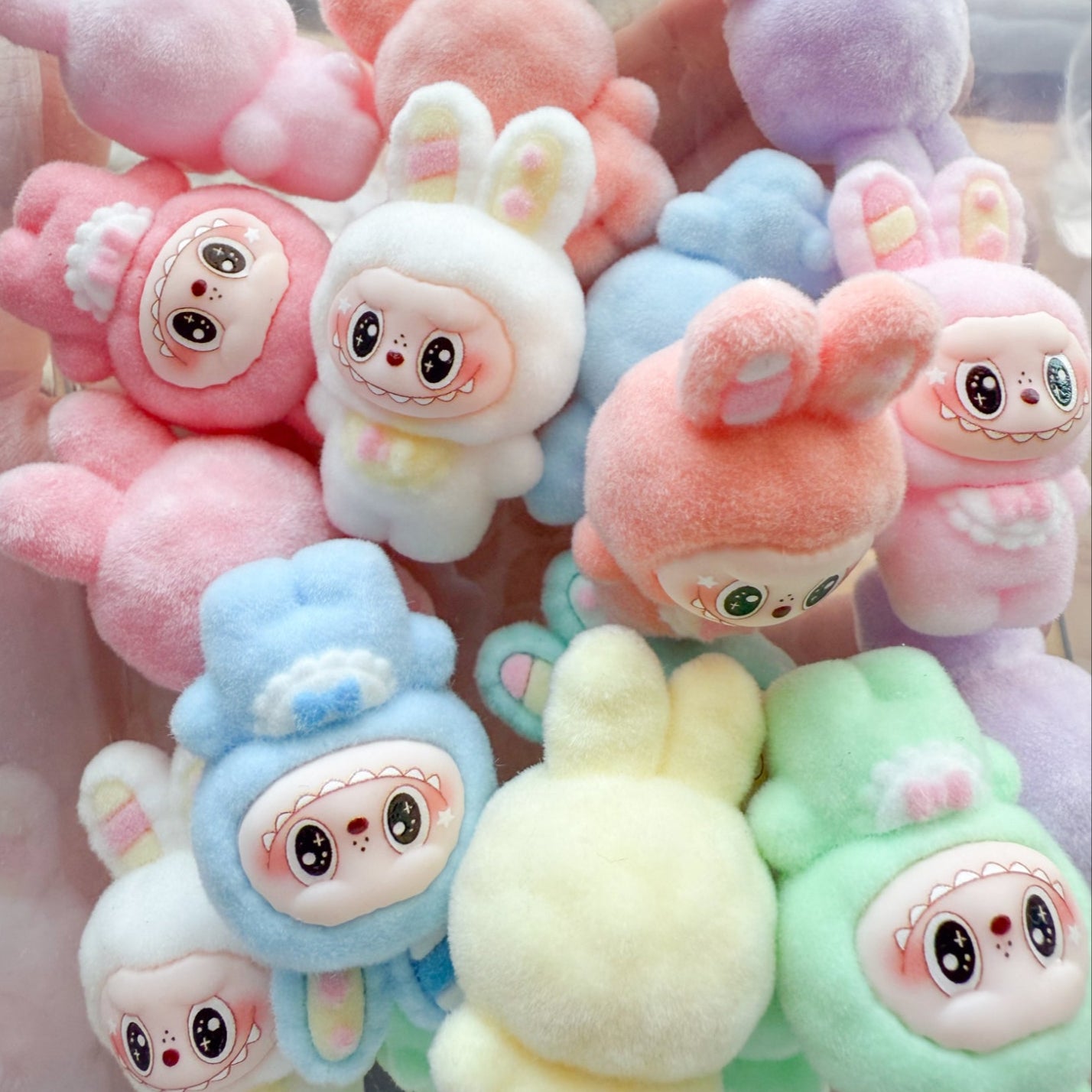 labubu figurean dolls for pet accessory puffy bow ties sailor bows for dog cat pastel color collection