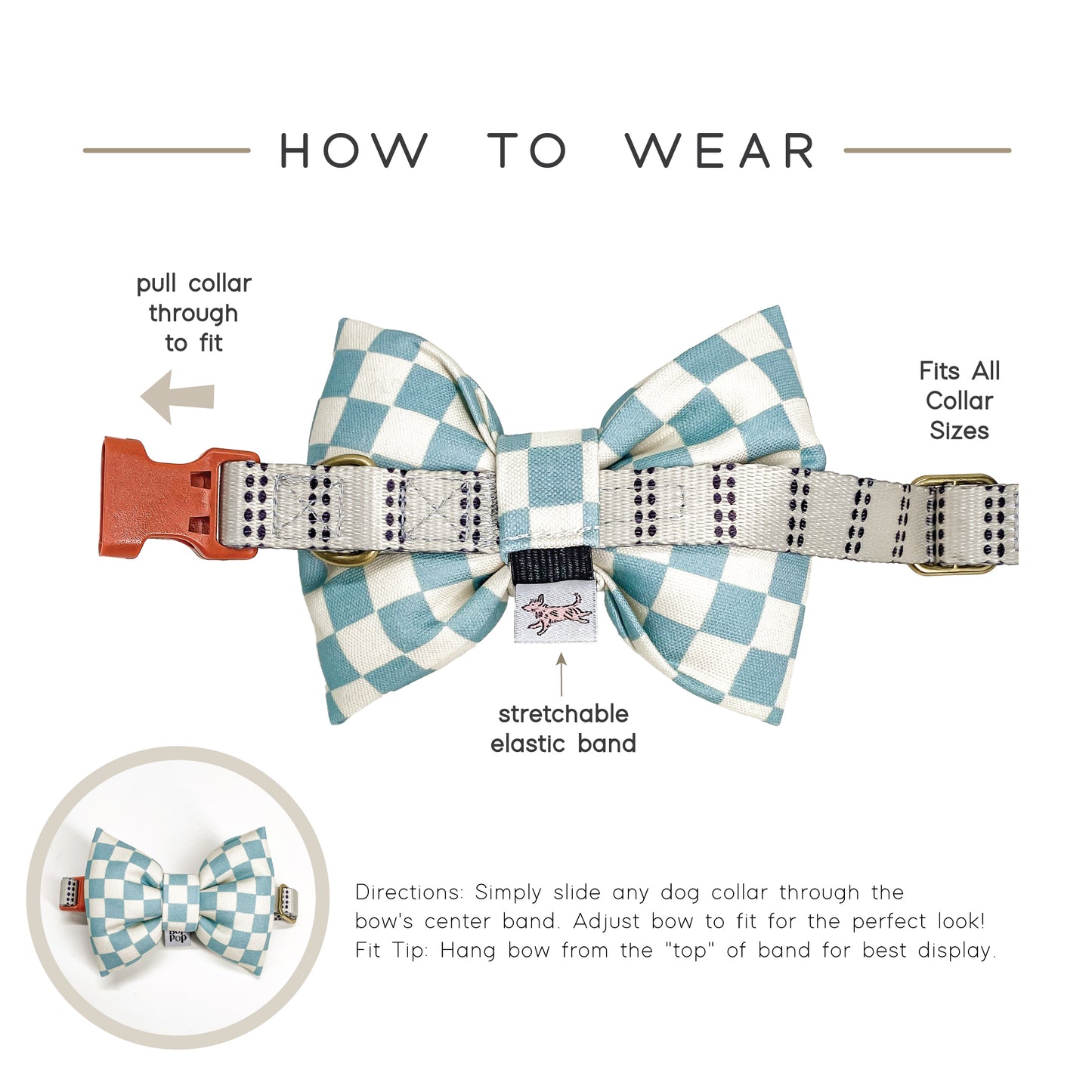 Bow Tie Checkerboard Green  | RALPH