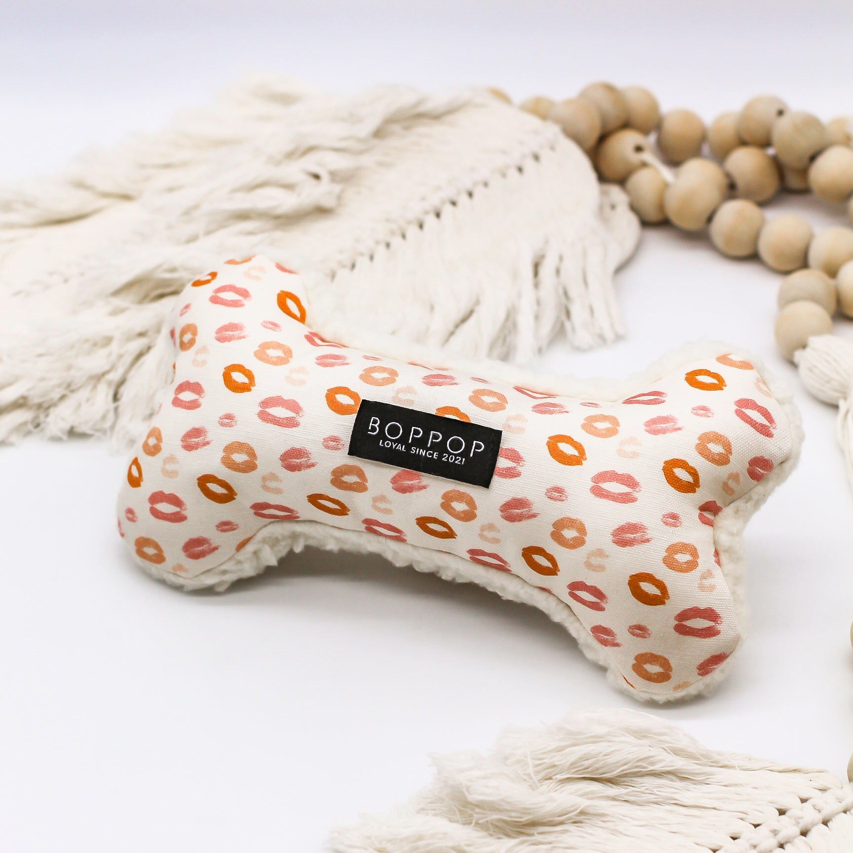 Sherpa 100% Cotton Canvas Eco-Friendly Poly-Fill Squeaker Crinkle Dog Toy