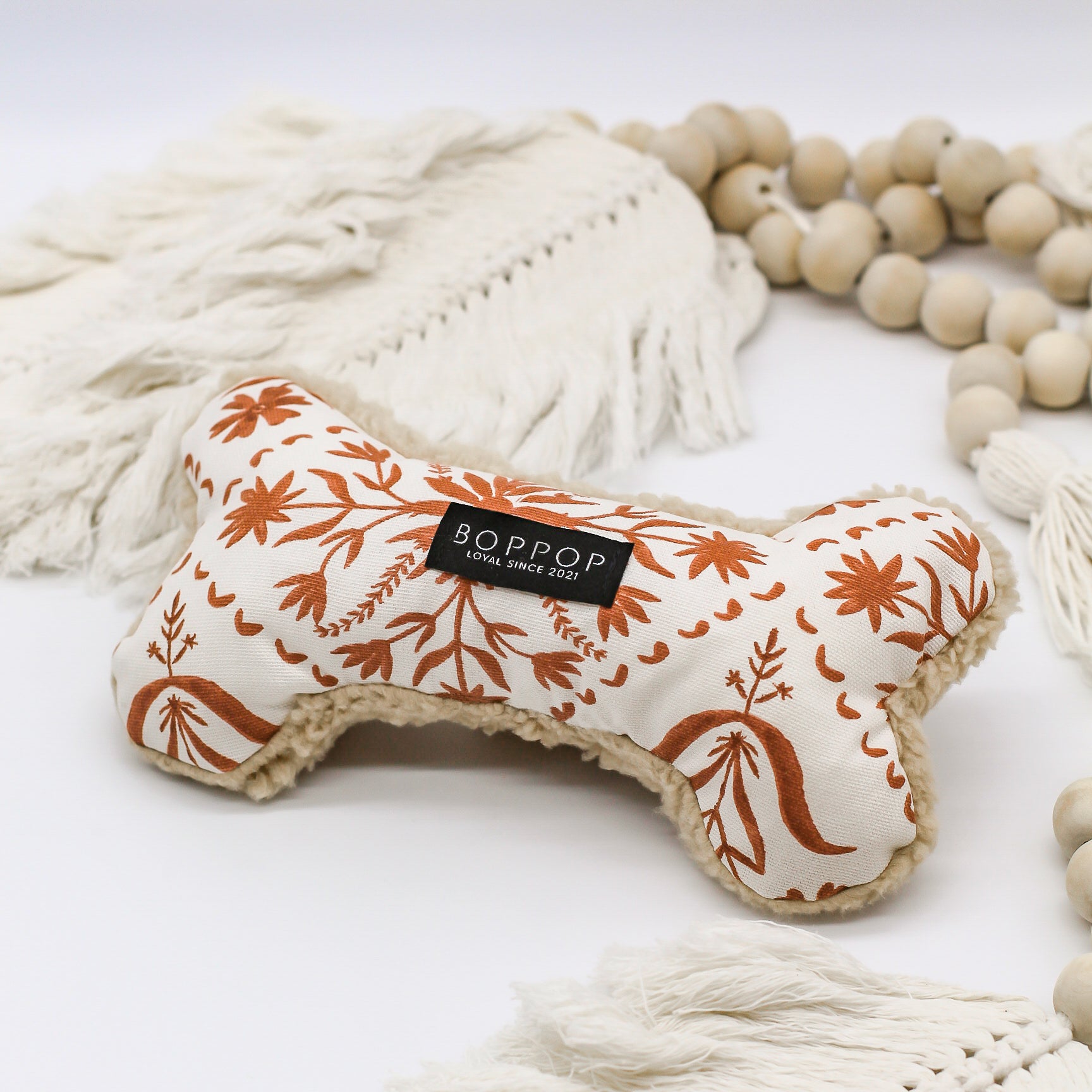 Sherpa 100% Cotton Canvas Poly-Fill Squeaker Crinkle Dog Toy