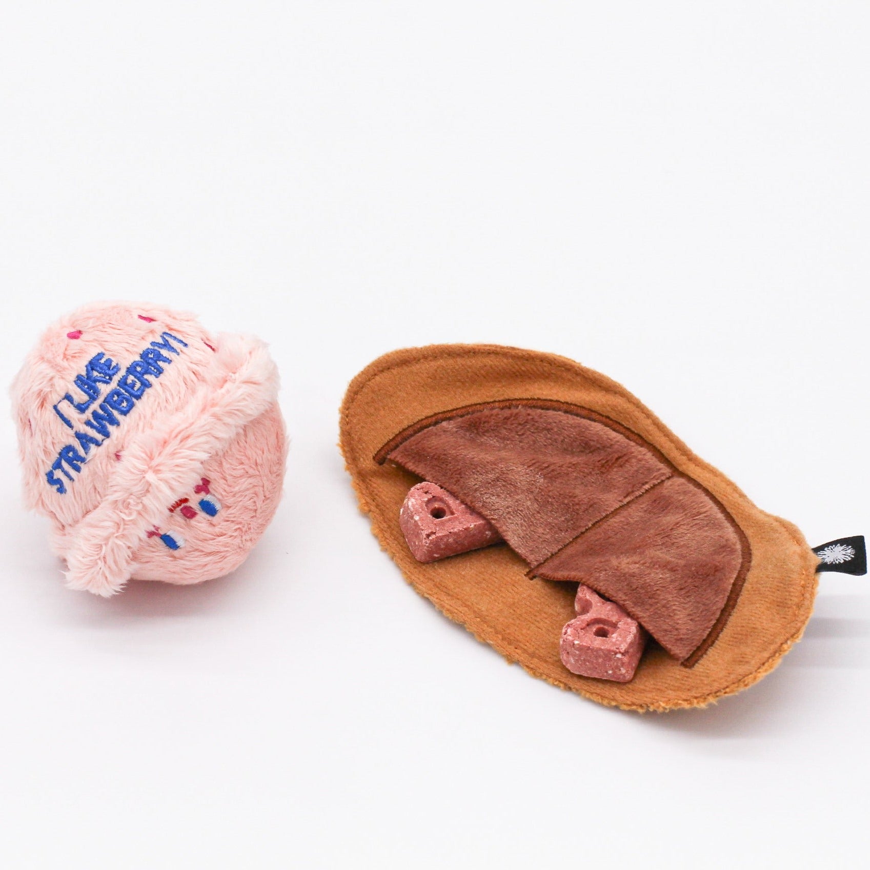 Ice Cream Cone Dog Toy Treat Pockets
