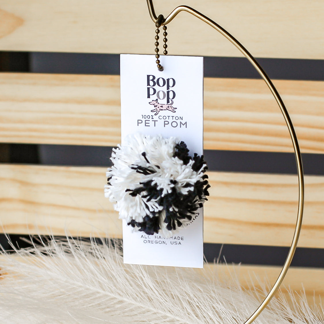 pet pom pet accessory for dog cat collars black white 100% cotton soft cute