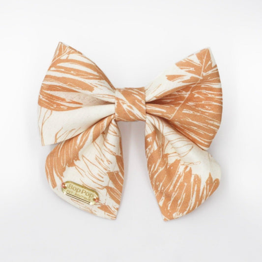 Palm Print Sailor Bow Tie dog cat pet accessory apparel desert palm springs boho