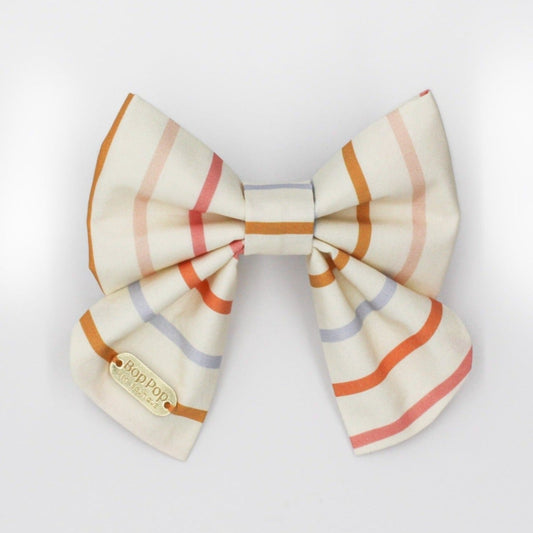 Sailor Bow Tie for Dog Cat Collars Stripes Boho